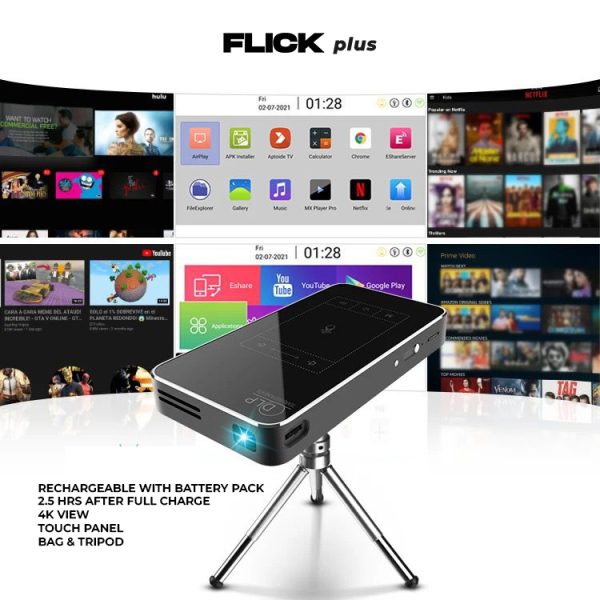 Flick Plus (4K Rechargeable) Projector